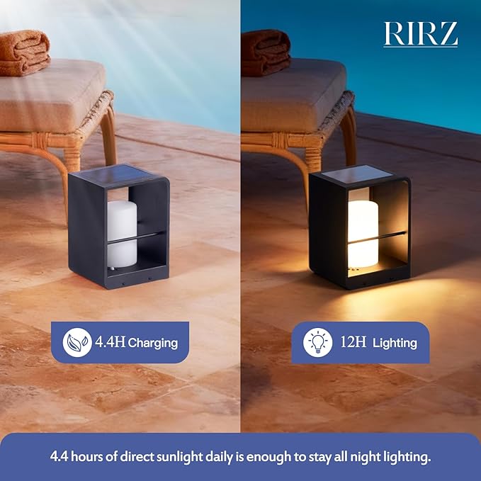 Solar Lanterns Outdoor Waterproof, Led Corner Floor Lamp Dimmable, Smart Outdoor Lantern, Remote Control Floor Lamp Modern Design, Patio Lantern with Warm White Lights for Table Porch Garden Yard