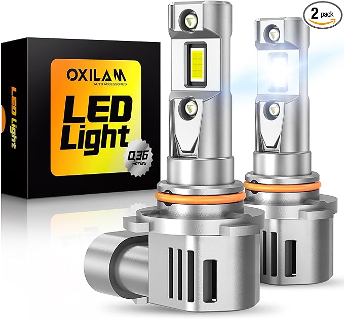 OXILAM 9005 LED Bulbs 40000LM Super Bright 900% Brighter, 3 Min Quick Install, 20 Years Lifespan, No Flicker, 99% Compatibility