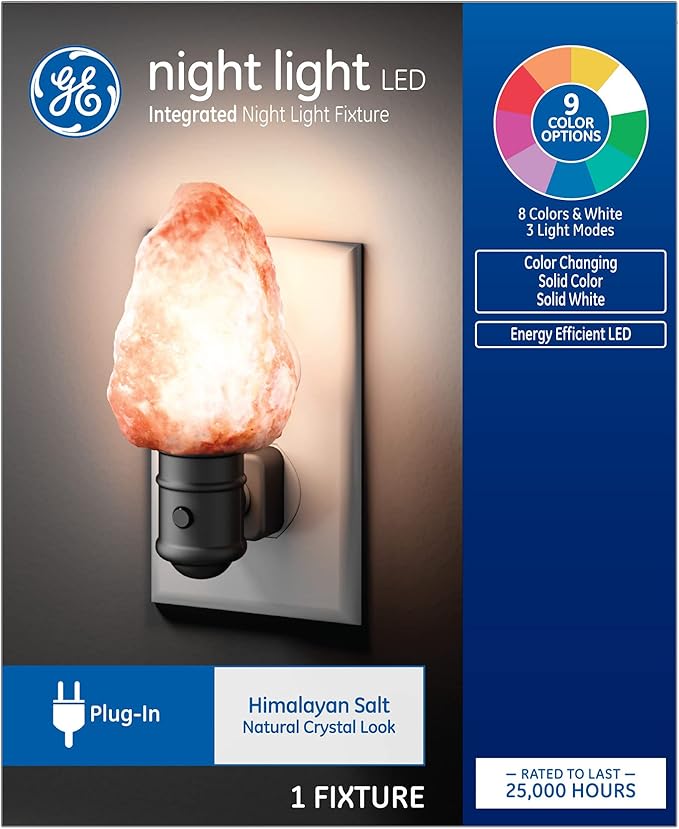 GE Himalayan Salt Night Light 9-Color (1-Pack) (FR)