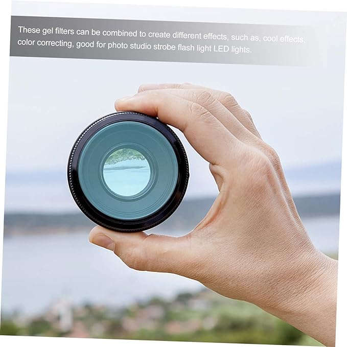 Pcs Mm Diameter Camera Light Filter Sheet Delicate Sunset Light Atmosphere Photo Film for