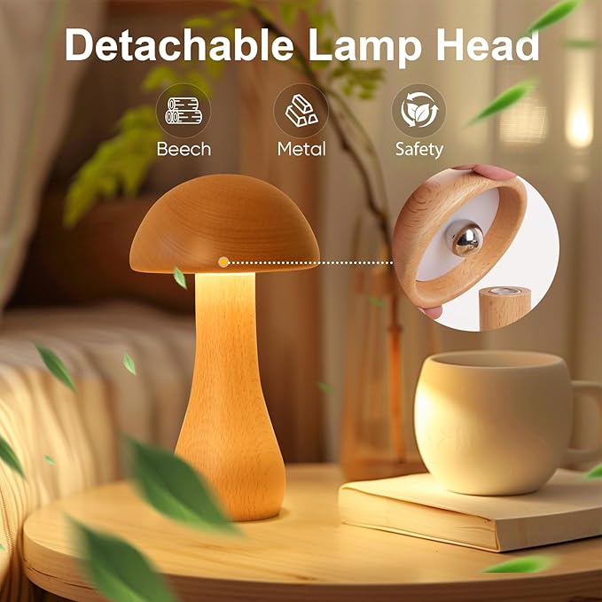 Cordless Mushroom lamp