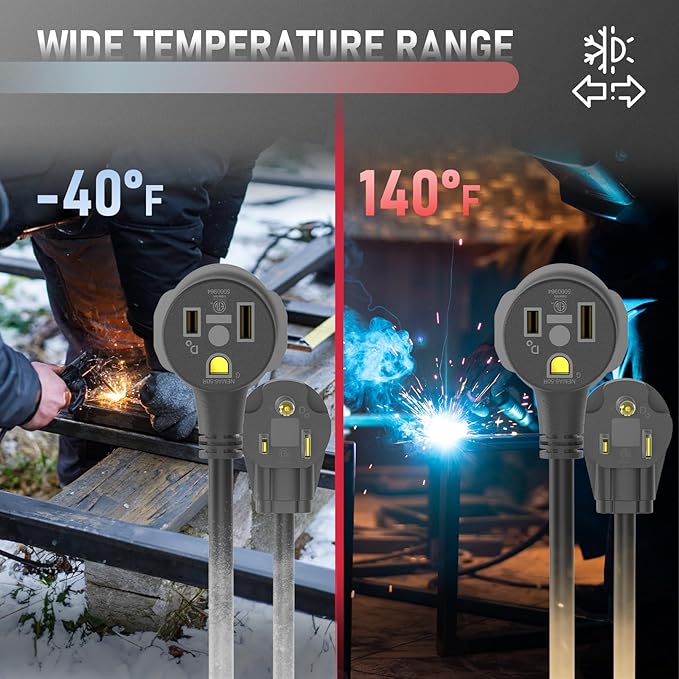YESWELDER 20ft 15Amp 12AWG Welder Extension Cord,250 Volt Welding Cord,Nema 6-50 Power Extension Welding Machine Cord with ETL Approved