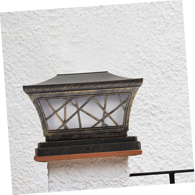 ARTIBETTER Solar Powered Outdoor Post Light Fixture Floor Lamp for Lawn Garden and Patio Decor Gentle Illumination with Protection