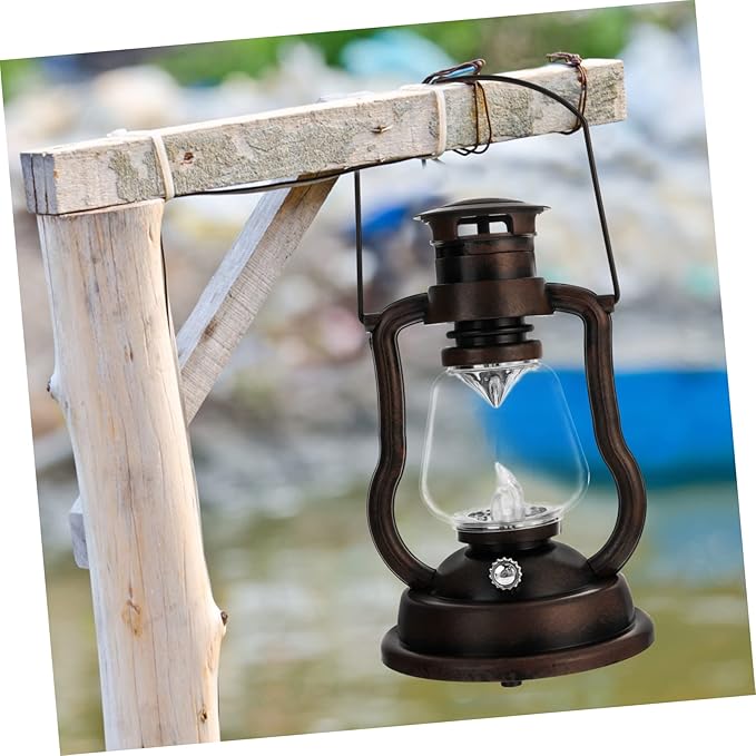 Creative Retro Kerosene Lantern Rechargeable Handheld Light for Home Decor Bars and Festivals Cozy Atmosphere Lamp Rustic Design Battery Not Included