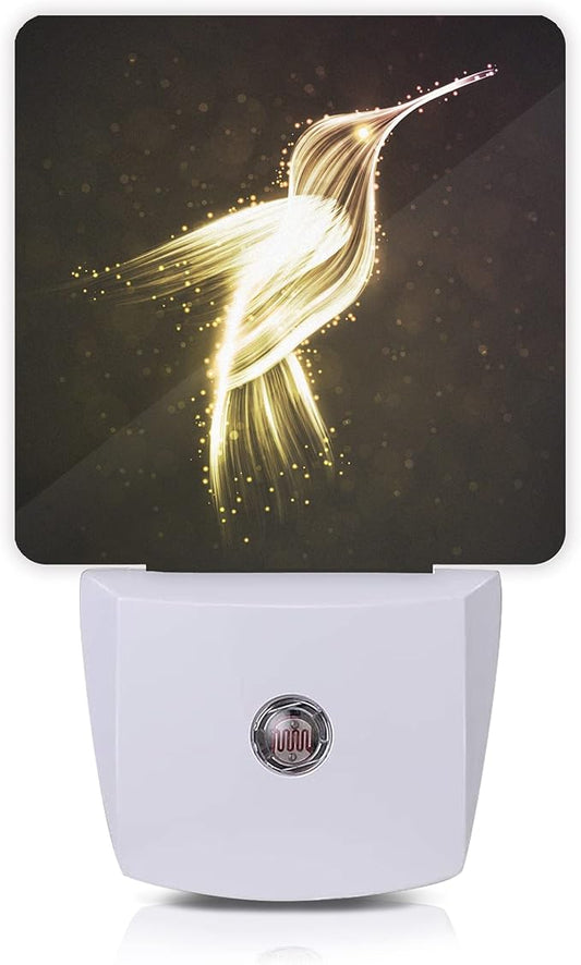 Hummingbird Night Light,Night Lights 0.5W Sleep Friendly for Women/Men Led Night Light Dusk to Dawn Sensor Nightlight for Stairway/Hallway/Kitchen