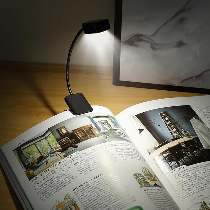 KunHe Rechargeable Book Lights for Reading at Night Small Book Light Bulk Clip on Reading Lights Lightweight Booklight as Christmas Stocking Stuffers for Kids Book Lovers 8 Pack