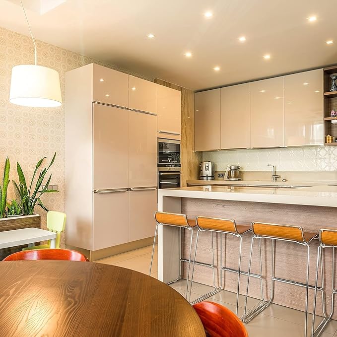 Vinaco GU10 Halogen 50W Bulbs, 6PCS GU10+C 120V 50W Halogen Light Bulbs, GU 10 Dimmable, Warm White, High Brightness MR16 with Glass Cover, Long Lifespan GU 10 50 W for Recessed Track Lighting