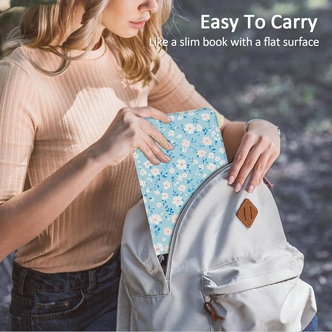 Case for (2023/2021 Released 13th/11th Generation) 10/10 Plus, Slim Lightweight Folio Book Cute Auto Wake/Sleep Smart Cover for Tablet 10.1" (Flower Blue)