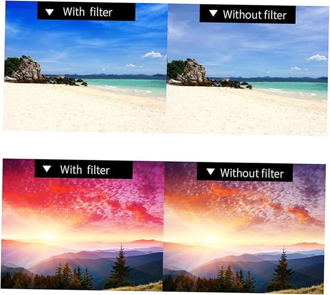Sunset Ambient Light Film 2.59X2.59 Inch Light Tint Film for Led Lights Room Decor Photography Mood Lighting Filter for Bedroom Living Room