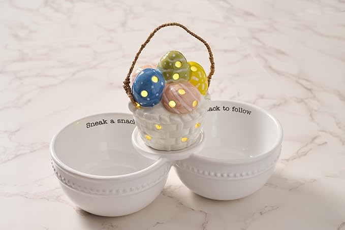 Mud Pie Easter Basket Light-Up Sitter