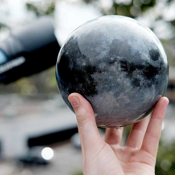 MOVA Globe - Moon Classic (4.5") | Rotating Lunar Globe Powered by Light | No Batteries Needed | Unique Desk Decor or Gift