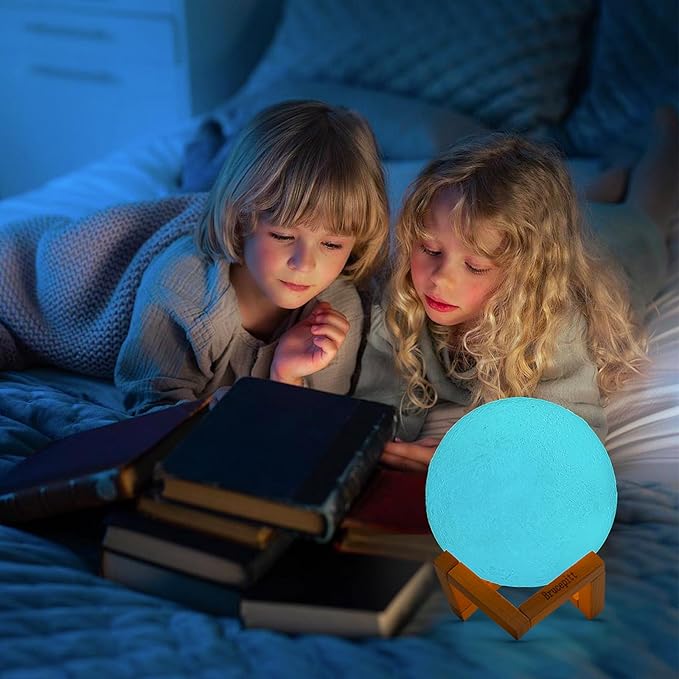 Moon Lamp Galaxy Lamp Upgraded Timing 4.7 Inch 16 Colors 3D Moonlight Galaxy Light,Moon Night Light for Adults,Kids Lamp Moon Gifts for Women Girls Boys Bedroom