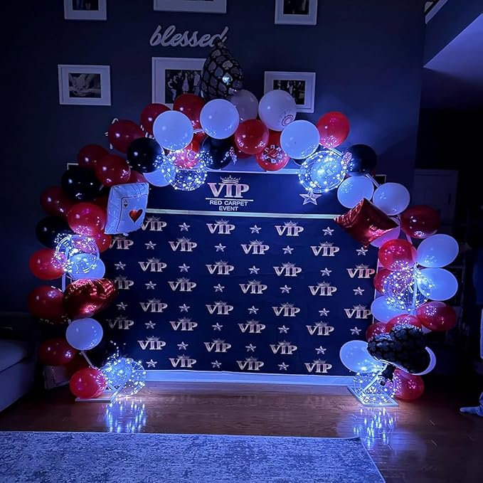 Led Light Up Bobo Balloons White, Glowing Party Clear Balloons for Wedding Decor & Birthday Decorations for Women