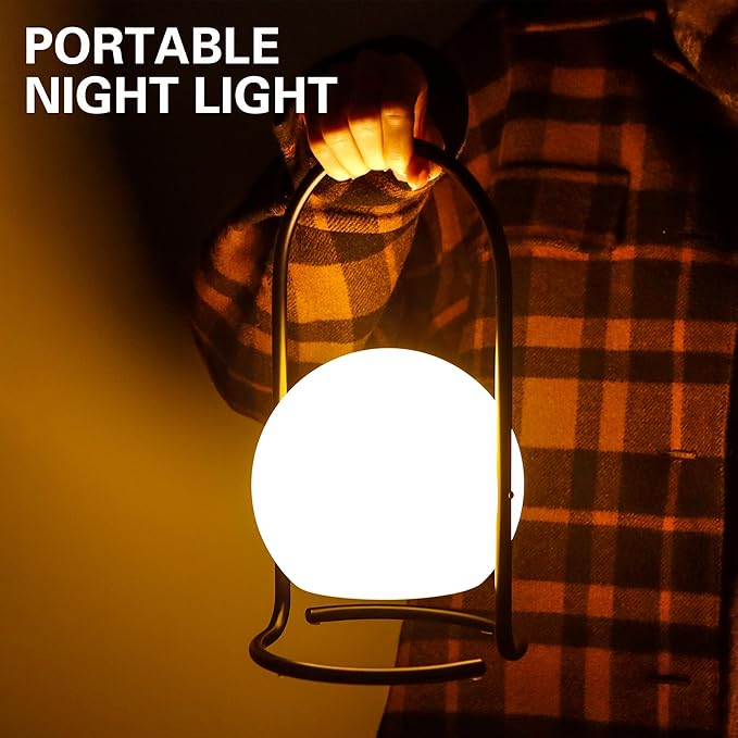 TRIROCKS Portable Cordless Lantern Outdoor Lanterns Waterproof 3-Mode USB Rechargeable Table Lamp with Remote Powerful 4000mAh Battery Powered Camping Lantern for Home Patio Bar Balcony Indoor Outdoor