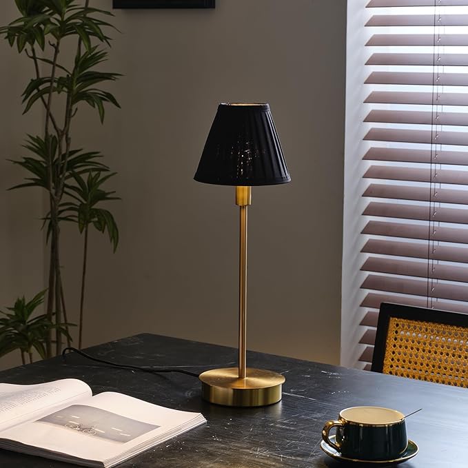 6 Pack Black Silk Pleated Chandelier Shades, 3" Top x 6" Bottom x 5" High, 3x6x5 Inch Clip On E12 Bulb, Pendant Light Wall Sconce Lamp Shades, Silk-Pleat Handmade Barrel Lampshade Covers(Small Size)