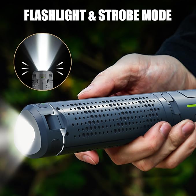 BUBRA Telescopic Camping Lantern with Stand (40" Tripod), 8000mAh Rechargeable Camping Light & Lantern Flashlight - Portable Work Light for Power Outages, Valentine's Day Gifts for Him Dad
