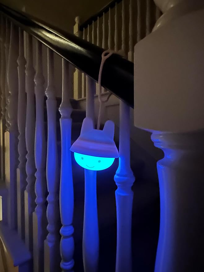ShaArkMango Baby Car Seat Night Light, 9 Color Changing Dimmable LED Nursery Light, USB Rechargeable BPA-Free Silicone Portable Light for Stroller Camping Baby Shower