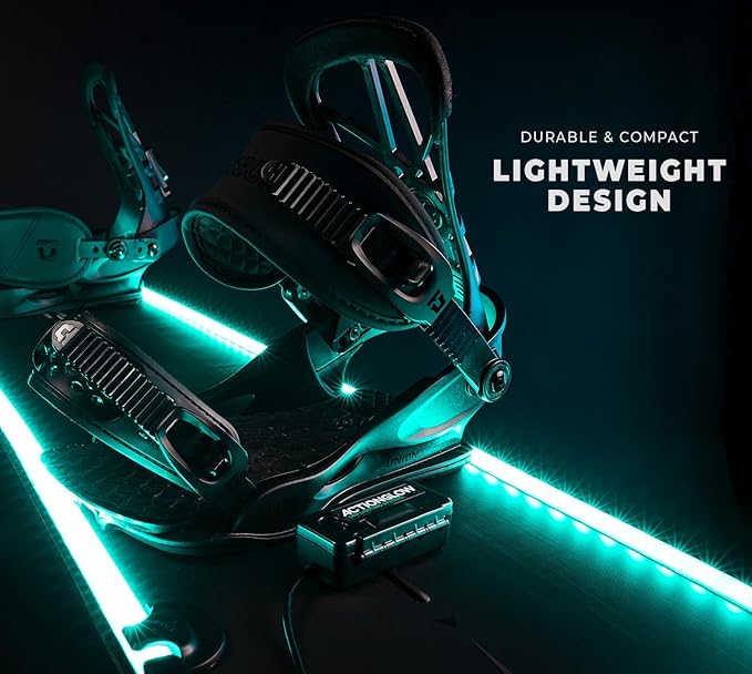 ActionGlow LED Snowboard Lighting System (AG2) | 7 Color Modes, 100% Waterproof, Super Bright, Visible from Over a Half Mile, Easy 5 Minute Install
