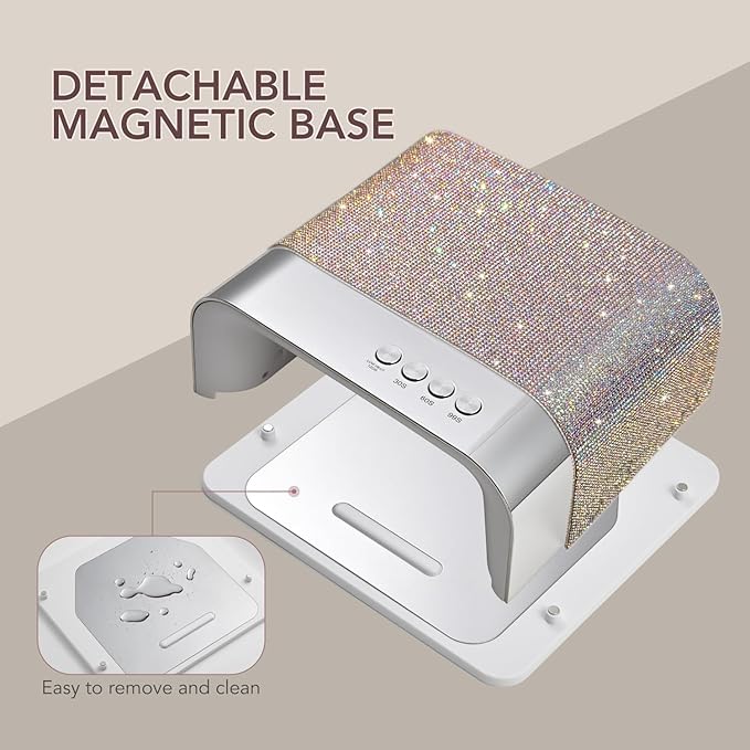 GAOY Professional UV Nail Lamp, Big Cavity Design for Long Nails, 36 LED Fast Curing Light with Infrared Sensor for Salon Gel and Acrylic Polish, Diamond
