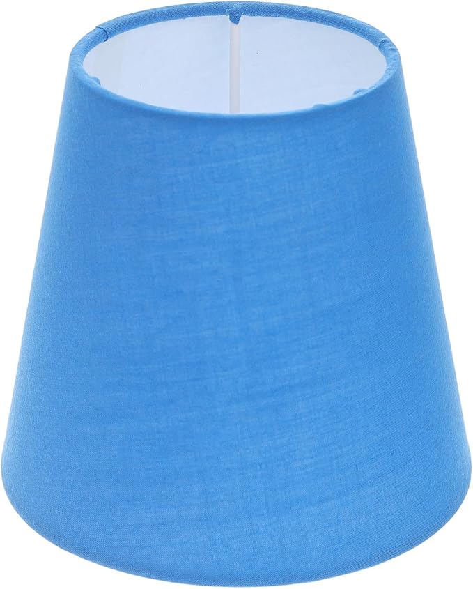 Lurrose Barrel Fabric Lampshade Cloth Lamp Shade Wall Lamp Covers Replacement Lamp Shade for Table Floor Pendant Lamp, Blue