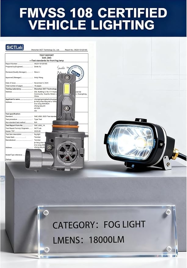 Latest 9005 9006 LED Bulbs, 100,000LM Brightness, 85000+ Hours Long Service Life, 6500K Cool White, Real 1:1 Halogen Size 9005/HB3 9006/HB4 HID Fog Lights, 3 Mins Plug N Play, Pack of 2