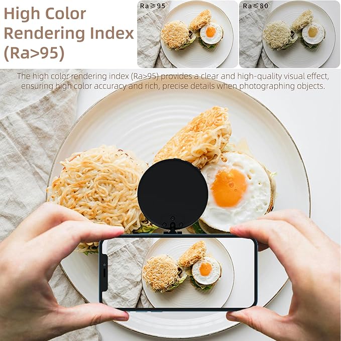 Magnetic Selfie Light for iPhone, Portable LED Ring Light Compatible with Magsafe for Selfie, Video, Vlog, Photography, TikTok, Facetime, Zoom Call, Live Streaming - 1 Pack