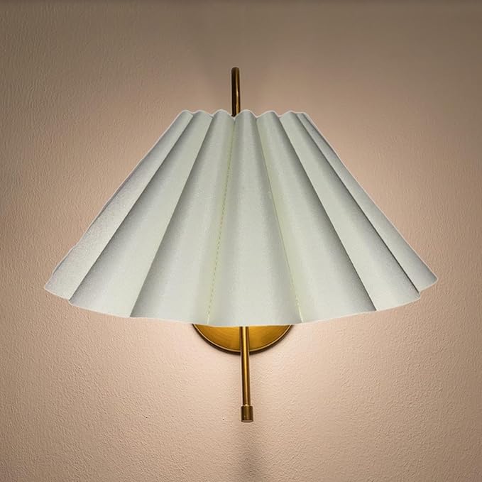 Generic Cloth Lampshade Floor Lamp Shade Simple Decorative Easy Assembly Petal Table Lamp Shade Floor Light Cover for Home Decor, White