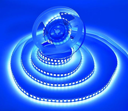SUYOOULIN LED Strip Lights, 66ft/20m SMD 2835 2400 LEDs Light Strips, 60000LM Flexible AC 110V Waterproof IP68 LED Ribbon, DIY Christmas Home Kitchen Indoor Party Decoration(Blue)