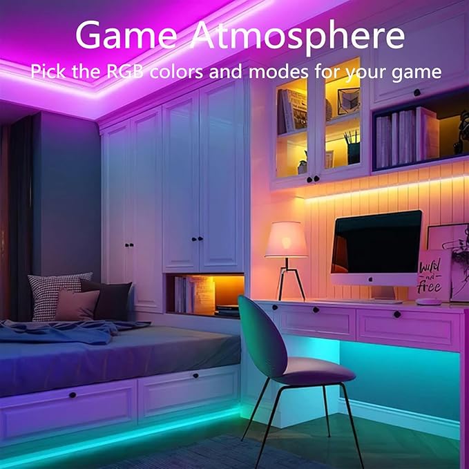 65.6FT Neon Rope Lights,Flexible Led Light Control with App/Remote,Multiple Modes,IP65 Outdoor Waterproof,Music Sync Strip for Bedroom