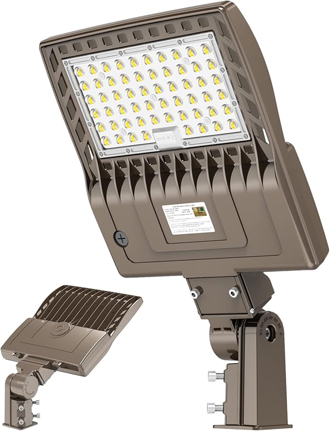 KUKUPPO 200W LED Parking Lot Light, DLC UL Listed Industrial Grade LED Shoebox Parking Pole Light 30,000LM 5000K IP65 Waterproof Outdoor Commercial Area Lighting with Slip Fitter AC100-277V