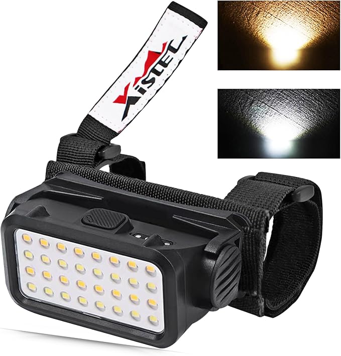 Xislet UTV Dome Light, Rechargeable Overhead Roll Bar Light with 5 Modes & 32 LEDs, Universal 1.25"-2.0" Mount for Polaris RZR, Can-Am, Jeep, Golf Cart, Boat, ATV Interior LED Lighting