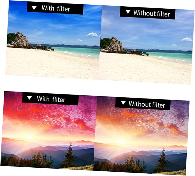 DOITOOL Pcs Lighting Correction Gel Sheets Orange Filters for Stage Theater Party Lighting