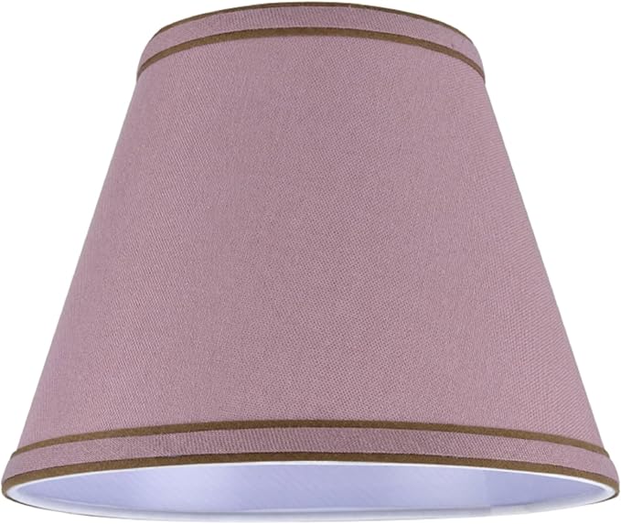 Aspen Creative 32041A Transitional Hardback Empire Shape Spider Construction Lamp Shade in Reddish Purple, 9" wide (5" x 9" x 7")