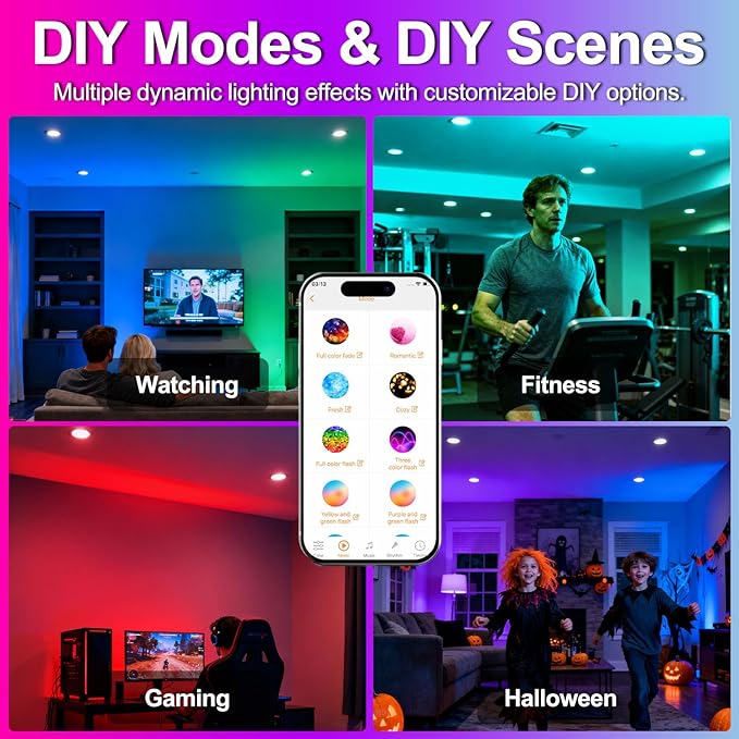 ILC BR30 Led Bulb, Alexa Flood Light Bulbs, Compatible with Alexa Required Echo Device, (Equivalent to 70W) Color Changing, Turnable 2700K-6000K Indoor(6 Packs)