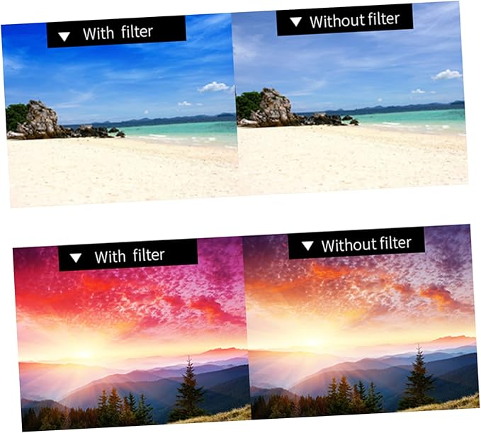 10pcs Lighting Correction Gel for Photography High Light Transmission Film Filters for Sunset Lamp and Flash Light Effects