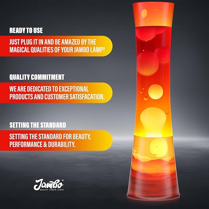 JAMBO 15.5" The Upgraded Motion Lamp, Sunset Decal Motion Light, Beautiful Home Decor, Living Room Bedroom Lamp, Relaxing Nightlight for Teens, Kids & Adults