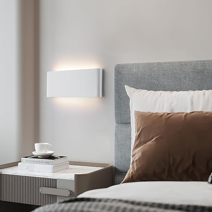 5 CCT (3000K-6500K) Adjustable Dimmable Wall Lamp 20W Modern White LED vanity light Up and Down Wall Lighting 15 Inch Indoor Wall Sconce for Bedroom Staircase Hallway Dressing Table 1 Pack