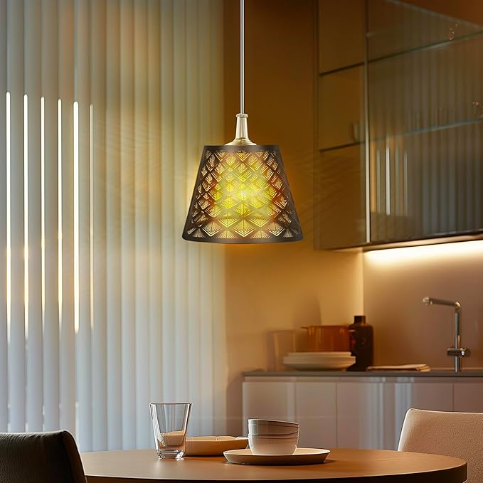 Small Lamp Shades Metal Lamp shade With Etched Small Arrow Pattern Lampshade Size 6" x 10" X 7.5" Fitts Table Lamp Wall Lamp