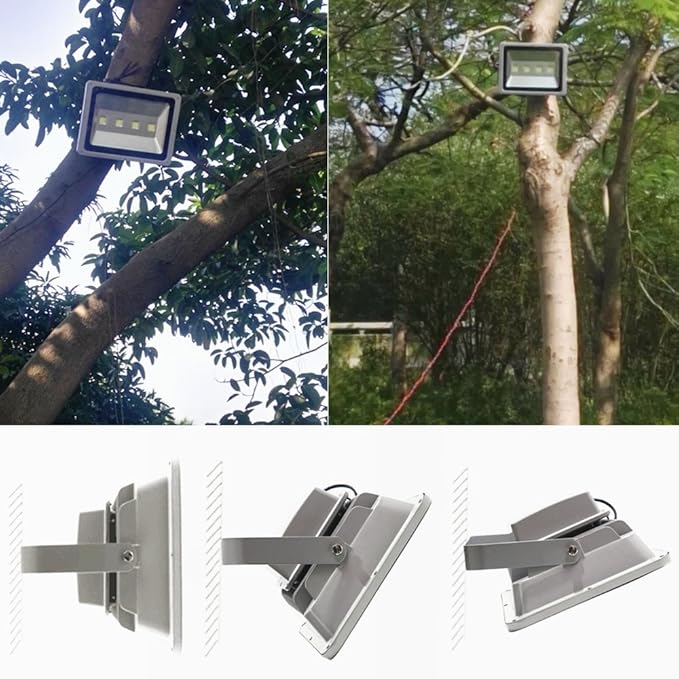 Jiuding LED Flood Light 200W Outdoor Waterproof Super Bright 6000K White Light, Equivalent to 2000W Halogen lamp for Garage Lighting, Terrace Lighting, Playground Lighting 5000 Hours of Life