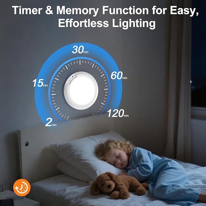 Rechargeable Ceiling Light with Motion Sensor: Battery Operated LED Closet Light with Remote & Timing - Wireless Dimmable Magnetic Mount Shower Lamp for Bathroom/Stairs/Garage/Hallway