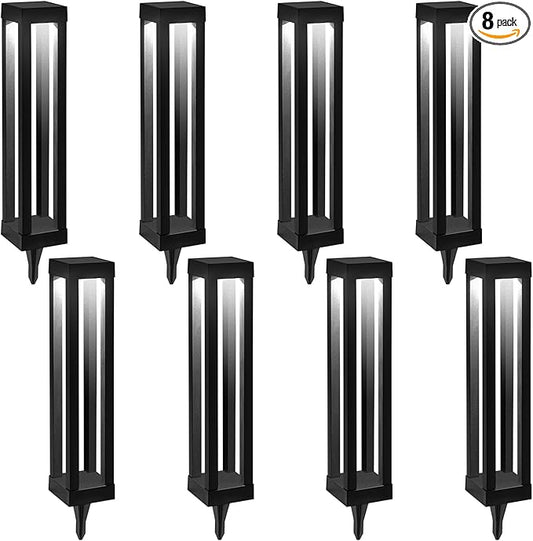 Solar Floor Lamps Outdoor Decor Lanterns Waterproof Deck Lights for Outside