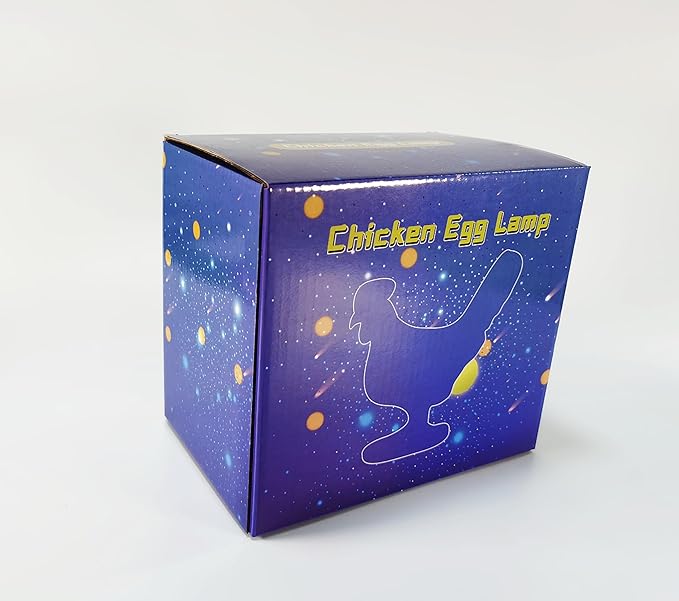Upgraded 3D Resin Chicken Egg Night Light with USB, Lifelike LED Egg Lamp with Color Gift Box, Easter Birthday Gift for Friends