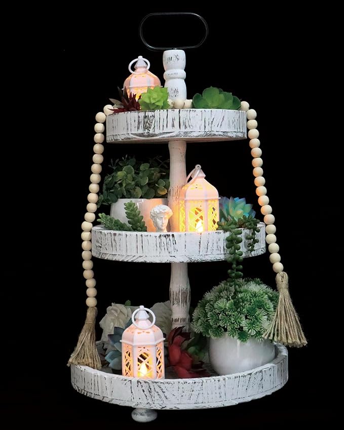 8-Pack Mini Lanterns for Ramadan, Wedding,Halloween,Christmas, Small Decorative Lanterns with LED Candle for Baby Shower Party, Moroccan Lantern for Table Centerpiece, Medieval Decor, White