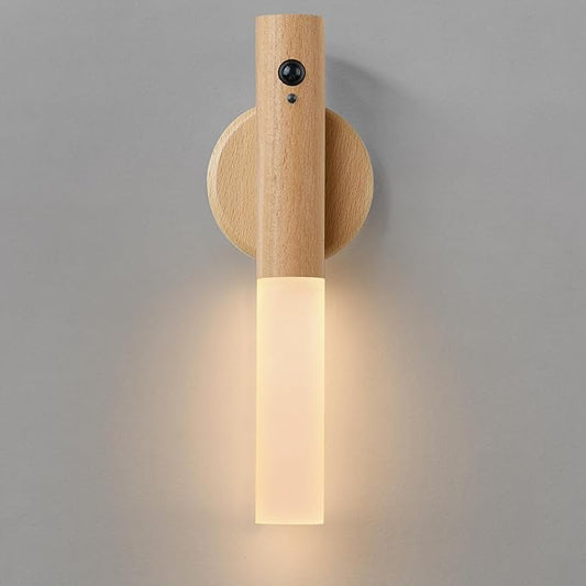 Montford Battery Operated Wall Sconces, Motion Sensor Night Light Magnetic Wall Light Rechargeable Wall Sconce, Peel and Stick Sconce Lights for Bedside Stair Hallway