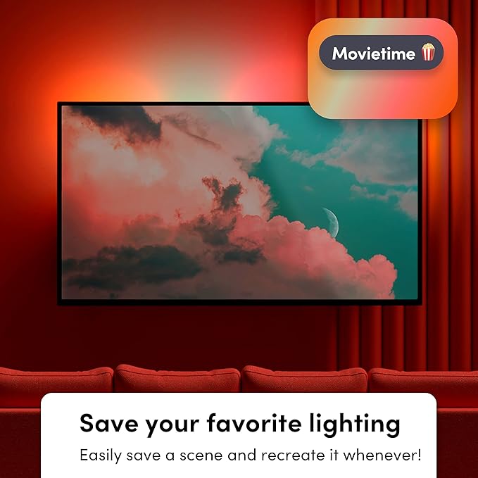 LIFX Lightstrip Bundle with 80" Color Smart LED Lightstrip and Two 1100 Lumen Smart Light Bulbs on E26 Base, 3 Piece Set
