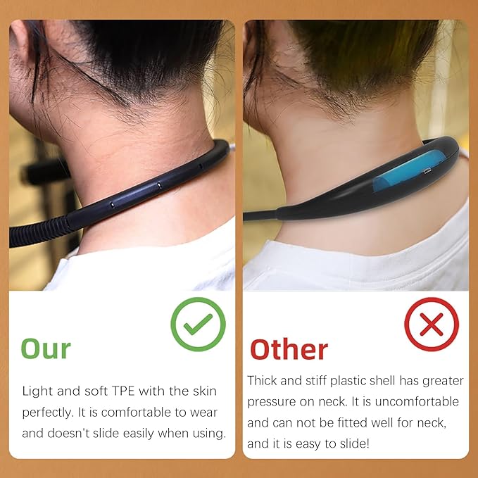 LED Neck Reading Light, 3-Color & 3-Brightness Adjustable Bendable Neck Light, USB Rechargeable Book Light for Reading in Bed, Knitting, Crochet, Camping, Working, Book Lovers Gifts (Pink)
