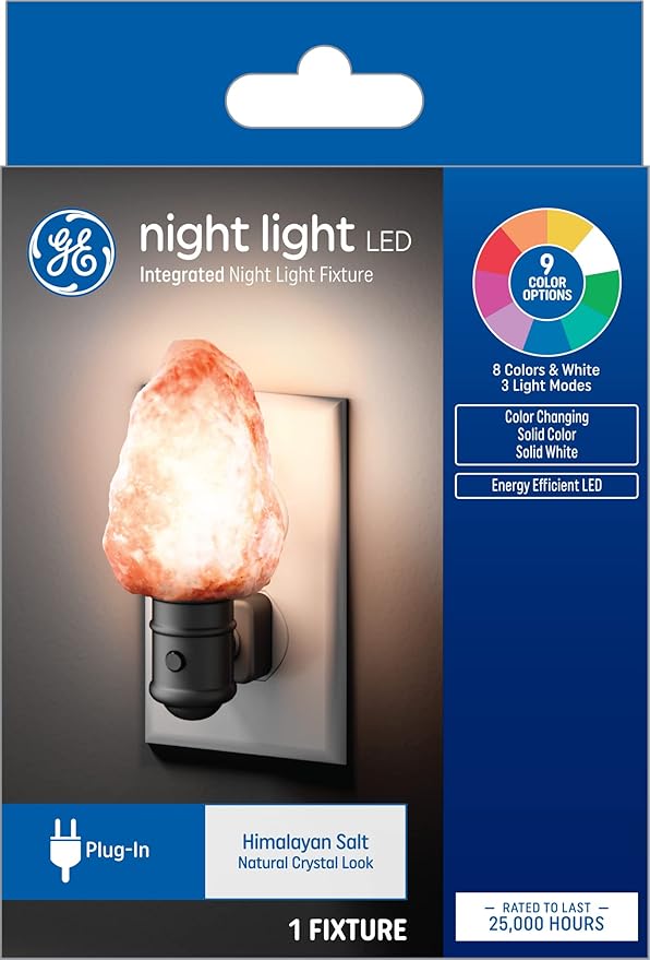 GE Himalayan Salt Night Light 9-Color (1-Pack) (FR)
