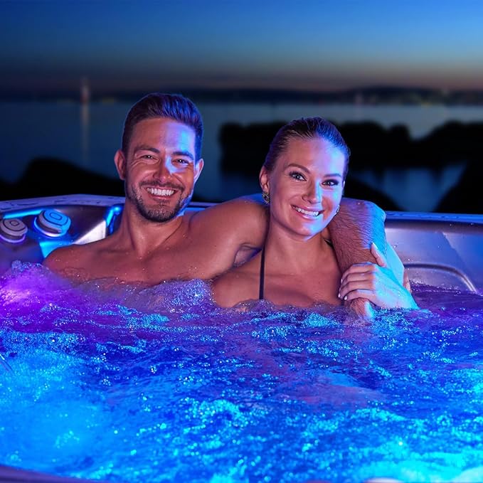 Creatrek Pool Lights with Remote Control, 16 Color Changing Battery Operated Lights, Hot Tub Lights for Pond Bathtub Halloween Pumpkin Decor 4 Pack