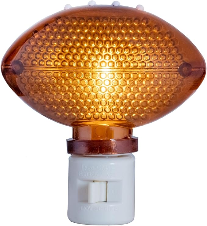 Novelty Lights LED Lamp Football Shape Sports Decoration Night Light with Swivel Plug