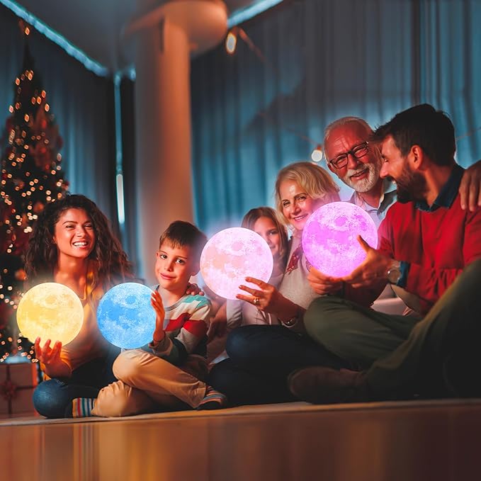 Moon Lamp Galaxy Lamp Upgraded Timing 4.7 Inch 16 Colors 3D Moonlight Galaxy Light,Moon Night Light for Adults,Kids Lamp Moon Gifts for Women Girls Boys Bedroom